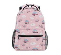 Kcldeci Sac à dos pour enfants pour garçons et filles - Sacs à dos pour école primaire - Ambulance voiture et hélicoptère - Sacs à livres pour garçons et enfants - Taille S à M, Voiture ambulance et