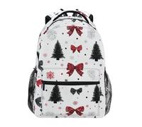 Kcldeci Sac à dos pour enfants pour garçons et filles, sacs à dos pour école primaire, nœuds, arbres de Noël, sacs à livres pour garçons, tailles S-M, Arbres de Noël Nœuds, M, Sac à dos daypack