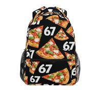 Kcldeci Sac à dos pour enfants pour garçons et filles - Sacs à dos pour l'école primaire - Pizza Fast Food - 67 sacs à livres pour garçons et enfants - S-M, Pizza Fast Food 67, S, Sac à dos daypack