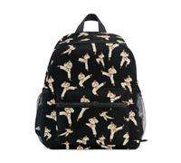 Kcldeci Sac à dos pour filles et garçons - Karaté sur fond noir - Taille S à M, Échiquier noir torsadé, S, Sac à dos daypack