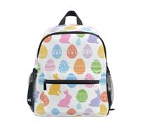 Kcldeci Sac à dos pour filles et garçons - Œufs de Pâques et lapins - Pour l'école maternelle - S-M, Œufs et lapins de Pâques, S, Sac à dos daypack
