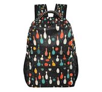 Kcldeci Sac à dos pour garçons et filles, bowling coloré pour enfants, sac à dos d'école, sac à dos décontracté pour l'école primaire, S-M, Bowling coloré, M, Sac à dos daypack