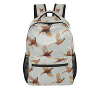 Kcldeci Sac à dos pour garçons et filles, faisan volant pour enfants, sac à dos décontracté pour élèves du primaire, collège, voyage et plein air, S