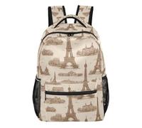 Kcldeci Sac à dos pour garçons et filles, monuments Tour Eiffel pour enfants, sac à dos d'école, sac à dos décontracté pour l'école primaire S-M, Monuments Tour Eiffel, S, Sac à dos daypack