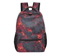 Kcldeci Sac à dos pour garçons et filles, sac à dos d'école, sac à dos décontracté pour l'école primaire S-M, Magma roche volcanique, S, Sac à dos daypack