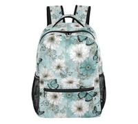Kcldeci Sac à dos pour garçons et filles, sac à dos décontracté pour l'école primaire, S-M, Papillon floral de rêve, M, Sac à dos daypack