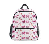 Kcldeci Sac à dos pour tout-petits filles garçons 67 nœuds en sucre d'orge maternelle primaire enfants école maternelle sac d'école sac à livres S-M, Motif cochon mignon, M, Sac à dos daypack