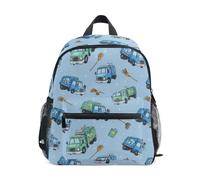 Kcldeci Sac à dos pour tout-petits filles garçons camions poubelles balais maternelle primaire enfants école maternelle sac d'école sac à livres S-M, Sucre d'orge rose et flocon de neige, S, Sac à dos