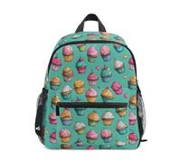 Kcldeci Sac à dos pour tout-petits filles garçons coloré cupcake maternelle primaire enfants école maternelle sac d'école sac à livres S-M, multicolore, M, Sac à dos daypack