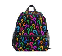 Kcldeci Sac à dos pour tout-petits filles garçons coloré point d'interrogation maternelle primaire enfants école maternelle sac d'école sac à livres S-M, Nœuds roses et violets, M, Sac à dos daypack