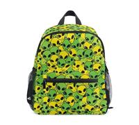 Kcldeci Sac à dos pour tout-petits filles garçons dessin animé extraterrestres maternelle primaire enfants école maternelle sac d'école sac à livres S-M, Aliens de dessin animé, Small, Sacs à dos de