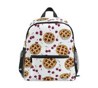 Kcldeci Sac à dos pour tout-petits filles garçons dessin animé tarte aux cerises maternelle primaire enfants école maternelle sac d'école sac à livres S-M, multicolore, M, Sac à dos daypack