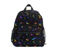 Kcldeci Sac à dos pour tout-petits filles garçons lune étoiles galaxie maternelle primaire maternelle enfants école maternelle sac d'école sac à livres S-M, Bus scolaire et pois, S, Sac à dos daypack