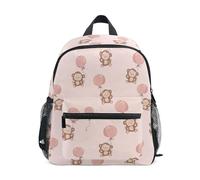 Kcldeci Sac à dos pour tout-petits filles garçons mignon singe ballon maternelle primaire enfants école maternelle sac d'école sac à livres S-M, multicolore, M, Sac à dos daypack