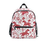 Kcldeci Sac à dos pour tout-petits filles garçons Nouvel An cheval maternelle primaire enfants école maternelle sac d'école sac à livres S-M, Cheval du Nouvel An, S, Sac à dos daypack