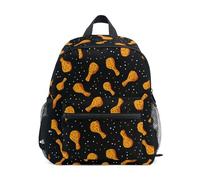 Kcldeci Sac à dos pour tout-petits filles garçons pattes de poulet frites maternelle primaire enfants école maternelle sac d'école sac à livres S-M, Cuisses de poulet frites, S, Sac à dos daypack