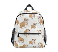 Kcldeci Sac à dos pour tout-petits filles garçons petit bouledogue anglais maternelle primaire enfants école maternelle sac d'école sac à livres S-M, multicolore, M, Sac à dos daypack