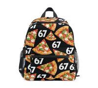 Kcldeci Sac à dos pour tout-petits filles garçons Pizza Fast Food 67 maternelle primaire maternelle enfants école maternelle sac d'école sac à livres S-M, Pizza Fast Food 67, S, Sac à dos daypack