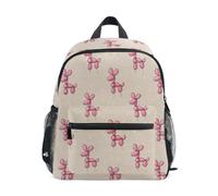 Kcldeci Sac à dos pour tout-petits filles garçons rose ballon chien maternelle primaire enfants école maternelle sac d'école sac à livres S-M, Joli chignon cuit à la vapeur, S, Sac à dos daypack