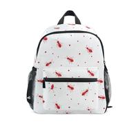 Kcldeci Sac à dos pour tout-petits filles garçons rouge fourmi et pois maternelle primaire maternelle enfants école maternelle sac à livres S-M, Fourmi rouge et pois, M, Sac à dos daypack
