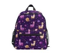 Kcldeci Sac à dos pour tout-petits filles garçons Space Llamas Planètes maternelle primaire maternelle enfants école maternelle Sac d'école Sac à livres S-M, Planètes des lamas spatiaux, S, Sac à dos
