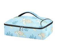 Kcldeci Sac de transport isotherme en forme de tortue de mer pour aliments chauds ou froids, sac fourre-tout isotherme pour repas-partage des barbecues, fêtes, pique-niques, lasagnes