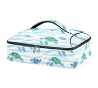 Kcldeci Sac de transport isotherme en forme de tortue de mer pour aliments chauds ou froids, sac fourre-tout isotherme pour repas-partage des barbecues, fêtes, pique-niques, lasagnes