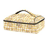 Kcldeci Sac de transport isotherme pour aliments chauds ou froids, pique-nique, tranches de pizza, sac fourre-tout isotherme d'été pour repas-partage des barbecues, fêtes, pique-niques, lasagnes,