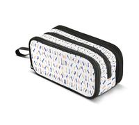Kcldeci Trousse à crayons de grande capacité avec motif pièce d'échecs avec motif Queen King Rook pour bureau, école, adolescent, fille, garçon, homme, femme, adulte, Multicolore, 8.86*3.54*4.33in