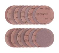 Kcmell Lot de 25 disques de ponçage ronds en maille de 125 mm - Crochet et boucle - Grain 80/100/150/240/400 - Anti-poussière - Pour voiture, bois et meubles