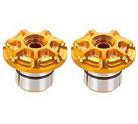 Kcnc Handlebar Cap Plugs Set Mtb Bike Headset Expander Jaune,Argenté Silver