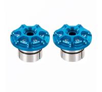 Kcnc Handlebar Cap Plugs Set Mtb Bike Headset Expander Bleu