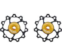 KCNC Roulette jockey alu galets de dérailleur - 1 paire bleue 12 Zähne