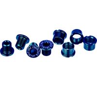 KCNC Set de Vis de Plateau MTB M8 longues bleue universal