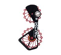 KCNC Système de galets jockey Cage de dérailleur + galets rouge mittel