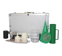 KCOAG Kit de viscosimètre Portable pour boues, équipement d'analyse des boues en 3 pièces, Mesure de la teneur en Sable, viscosimètre, avec Mallette en Aluminium, pour Analyses en Laboratoire