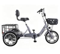 Kcolic Tricycle Cargo Électrique, Véhicule Électrique Trois Roues, Vélo Électrique pour Adulte, Tricycle Cargo Électrique 16 Pouces, Autonomie 120 À 150 Km, Porte-Bagages Grande Capacité A,48V12ah