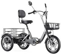 Kcolic Tricycle Électrique Trois Roues, Vélo Électrique Adulte, Tricycle Cargo Électrique 16 Pouces, Batterie Li-ION 48 V 1056 Wh, Autonomie 120 À 150 Km, Porte-Bagages Grande Capacité 48V25Ah