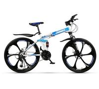 Kcolic VTT Pliable 21 Vitesses, 24/26 Pouces, Système Freins Disque Mécaniques, Hauteur Selle Réglable A,24in21