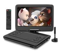KCR TV Portable 14 Pouces Combo DVD HD avec Tuner DVB-T2 et Batterie Intégrée