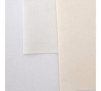 KCS Lot de 3 tissus en coton Aida pour point de croix 30,5 x 45,7 cm 18 carats (blanc + blanc antique + crème)