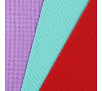 KCS Lot de 3 toiles Aida en coton compté 14 ct pour point de croix - 30,5 x 45,7 cm - Vert d'eau + lavande + rouge