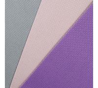 KCS Lot de 3 toiles Aida en coton compté pour point de croix Gris clair + rose + lavande 30,5 x 45,7 cm