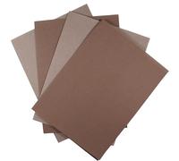 KCS Lot de 4 tissus Aida en coton compté 14 carats pour point de croix Café + marron 30 x 45 cm