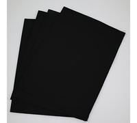 KCS Lot de 4 toiles Aïda en coton 16 ct pour point de croix 30,5 x 45,7 cm Noir