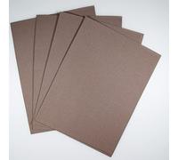 KCS Lot de 4 toiles Aida en coton compté pour point de croix 30,5 x 45,7 cm (beige marron)