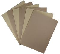 KCS Lot de 6 tissus Aida en coton compté 14 ct pour point de croix - Paille claire + kaki - 30 x 45 cm