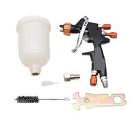 KCTRELTQS 1 aérographe à air comprimé Mini888, buse de 1,2 mm, 250cc, Peinture à Base d'eau, avec gobelet de mélange de 400cc(1.2mm Black)