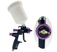 KCTRELTQS Pistolet à air comprimé, buse de 1,3 mm ou 1,4 mm, pulvérisateur à air à Base d'eau, Pistolet à Peinture for Voiture, Peinture à l'huile, aérographe, réservoir de 600 CC(1.4HVLP)