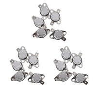 Kcvzitrds 15 X KSD301 250V 10A Interrupteur de Controle de la Temperature Du Thermostat 135°C (Fermeture Normale)